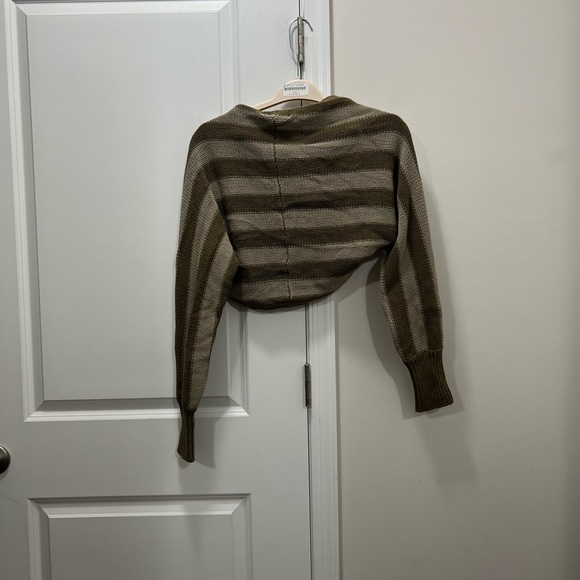 NICHOLAS Brown Alcina Twist Front Sweater & Crop Shrug Size Medium $295 - Picture 6 of 10